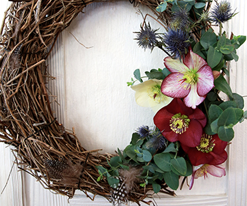 Classic DIY door wreath